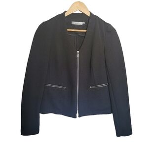 Ricki's Black Zipper Blazer Size S